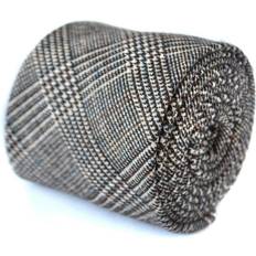 Pink Ties Tweed Wool Tie - Brown/Blue/Pink/Red