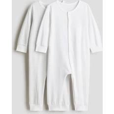 H&M Patterned Cotton Pyjamas - White