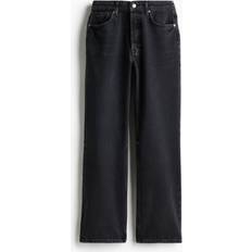 H&M Bukser & Shorts H&M Sort Straight Regular Jeans