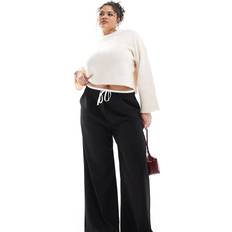 Clothing Yours Curve Wide Leg Trousers - Black