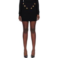 Jupes Balmain High-Rise Mini Skirt - Black