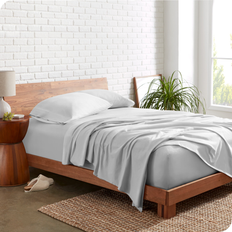 Bare Home 100% Organic Cotton Jersey Set Twin XL Bed Sheet Grey