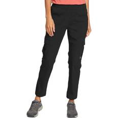 Eddie Bauer Guide Ripstop Cropped Ankle Cargo Trousers - Black
