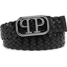 Philipp Plein Accessories Philipp Plein Logo Buckle Leather Belt - Black