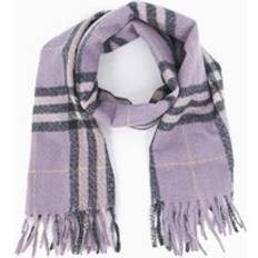 Purple Scarfs Bien-être Alba Heavyweight Scarf - Lilac/Traditional Check