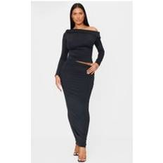 Clothing PrettyLittleThing Shape Sculpt Maxi Skirt - Black