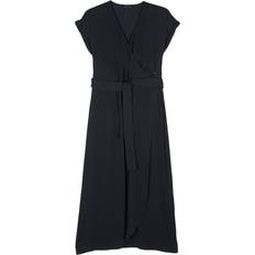 Armani Exchange Dresses Armani Exchange Crepe Flared Maxi Dress - Blue