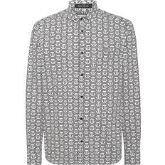 Philipp Plein Shirts Philipp Plein Monogram Print Shirt - Black