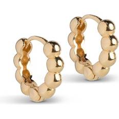 ENAMEL Copenhagen Ball Hoop Earrings - Gold Plated