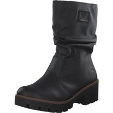 Kunstleder Stiefeletten Rieker Stiefelette - Schwarz