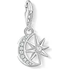 Thomas Sabo Jewellery Thomas Sabo Star and Moon Pendant Charm - White