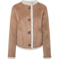 Natural - Women Jackets Pepe Jeans Women's Coat Caylin - Marron