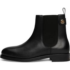 Guld Kängor & Boots Tommy Hilfiger Th Stud Leather Low Chelsea Boots - Black