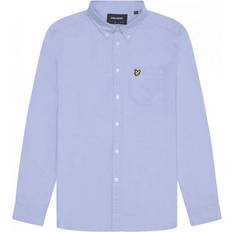 Lyle & Scott Herr Kläder Lyle & Scott Plain Oxford Shirt Skjortor Blue