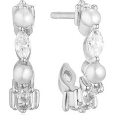 Sif Jakobs Pearl Earrings Sif Jakobs Freshwater Pearl Adria Creolo Piccolo Earrings - White