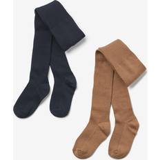 Wheat Strømpebukser Børnetøj Wheat Uld Strømpebukser - Navy