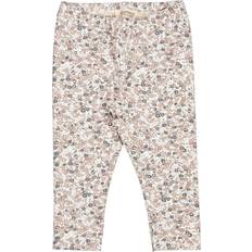 Bomuld Svedundertøj Børnetøj Jersey Print Deep Peony Lisa Leggings - Deep Peony