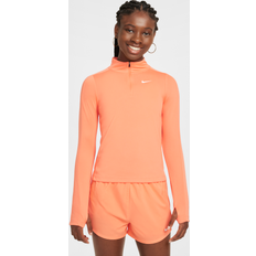 Nike Base Layer Nike Dri-FIT Long Sleeve 1/2 Zip Top - Light Wild Mango/White