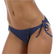 Azul Partes inferiores de bikini Wyte Daisy Crochet Tie - Tanga Blue