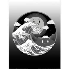 Paperi Seinäkoristeet Artthree Wave Of Kanagawa Retro Print Wall Decor