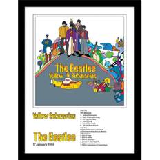 Jaune Arts encadrés The Beatles Yellow Submarine Print Framed Art