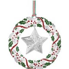 Silver Christmas Tree Ornaments Newbridge Silverware Wreath with Star Christmas Tree Ornament