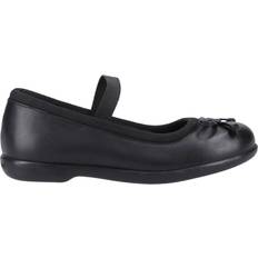 Textile Ballerinas Children's Shoes Hush Puppies Girl's Betty School Shoes - Black