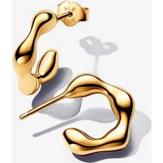 Pandora Organiskt Formade Hoops - Guld