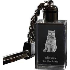 Acier Inoxydable Breloques et Pendentifs Art-Dog Selkirk Rex Shorthaired Pendant - Crystal