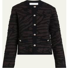 Proenza Schouler Josephine Brushed Jacket - Hickory/Black