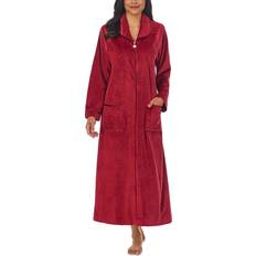 Femme - Violet Peignoirs Eileen West Long Sleeve Zip Robe - Purple/Wine