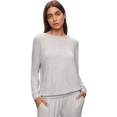 eberjey Cozy Time Crew Neck Pullover - Light Grey