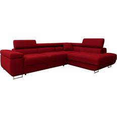 Gabina Rød Med Chaiselong Sofa