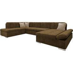 Mirjan24 Zumar 4-Pin Brun Beige U Sofa