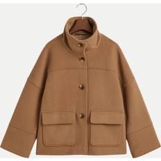 Gant Cropped Wool Jacket - Beige