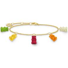 Glass Bracelets Thomas Sabo Gold-Plated Charm Bracelet - Gold-Plated/Glass