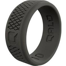 Silicone Rings Qalo Men's Crosshatch Silicone Ring Grey