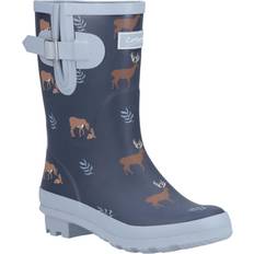 Blauw Regenlaarzen Cotswold Woodland Deer Mid Cut Wellington Boots - Navy