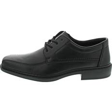 Rieker Square Toe Leather Shoes - Black