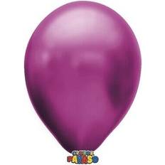 Ballons en latex Globos Payaso Latex Metallic Balloons Pack of 100 One Size Rose Mexicaine