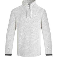 Weird Fish Mens Cruiser Macaroni Quarter Zip Pullover - Ecru