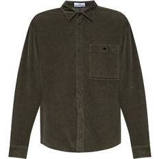 Stone Island Men Shirts Stone Island Micro Corduroy Shirt - Green