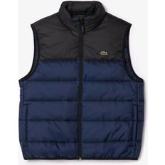 Lacoste Men Vests Lacoste Sleeveless Water-Repellent Jacket - Navy Blue