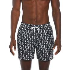 Lila Badbyxor Nike Swim Volley Short Swoosh Link - Svart