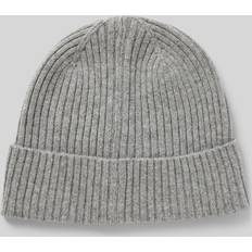 Marc O'Polo Homme Chapeaux Marc O'Polo Leichter Beanie Kaschmir Mit Ripp-Struktur - Grau