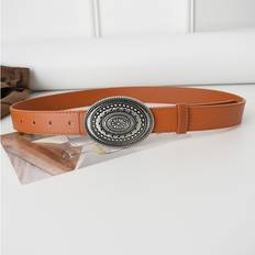 Veishet Highquality Fashionable Faux Leather Belt - Tan