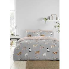 Fusion Cats Set Duvet Cover Grey, Black, Beige (200x)