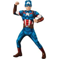 Avengers Captain America børnekostume-Str. 7-8 år
