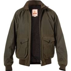 Baracuta Kläder Baracuta G9 Waxed Pocket Military Bomber Jacket - Green