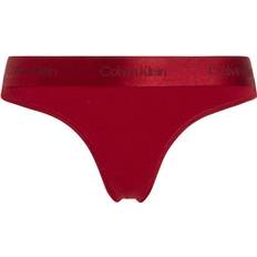 Rouge Culottes Calvin Klein Modern Cotton Thong - Red